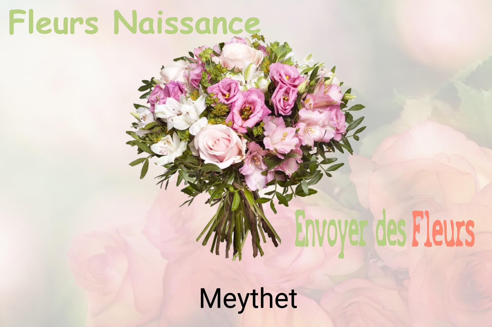 Bouquet de fleurs de naissance livré à Meythet